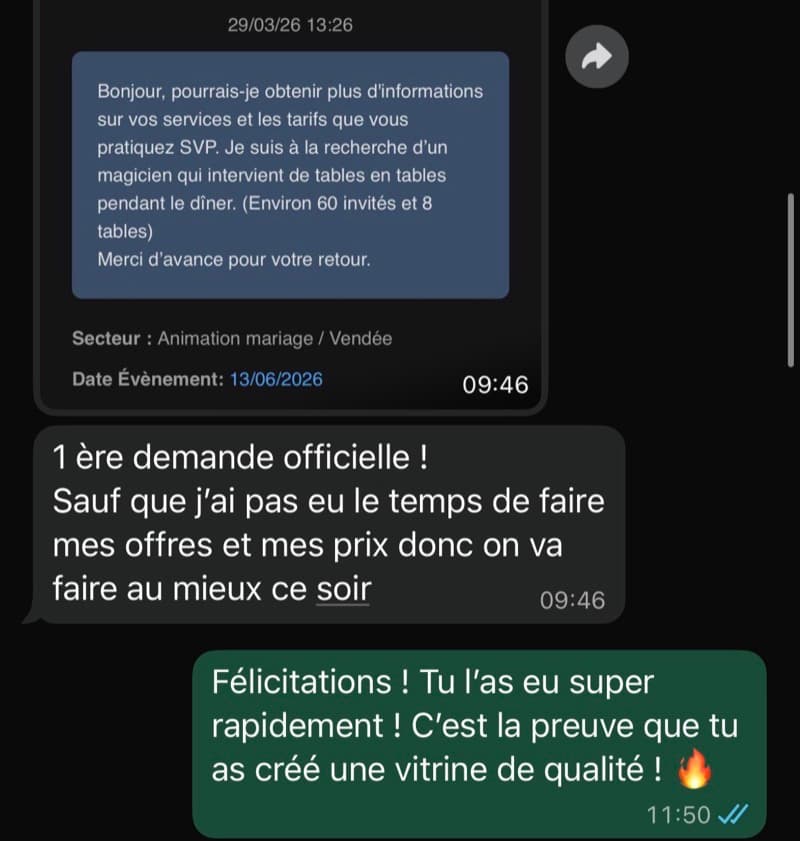 Message d'un élève de la première promo (1)