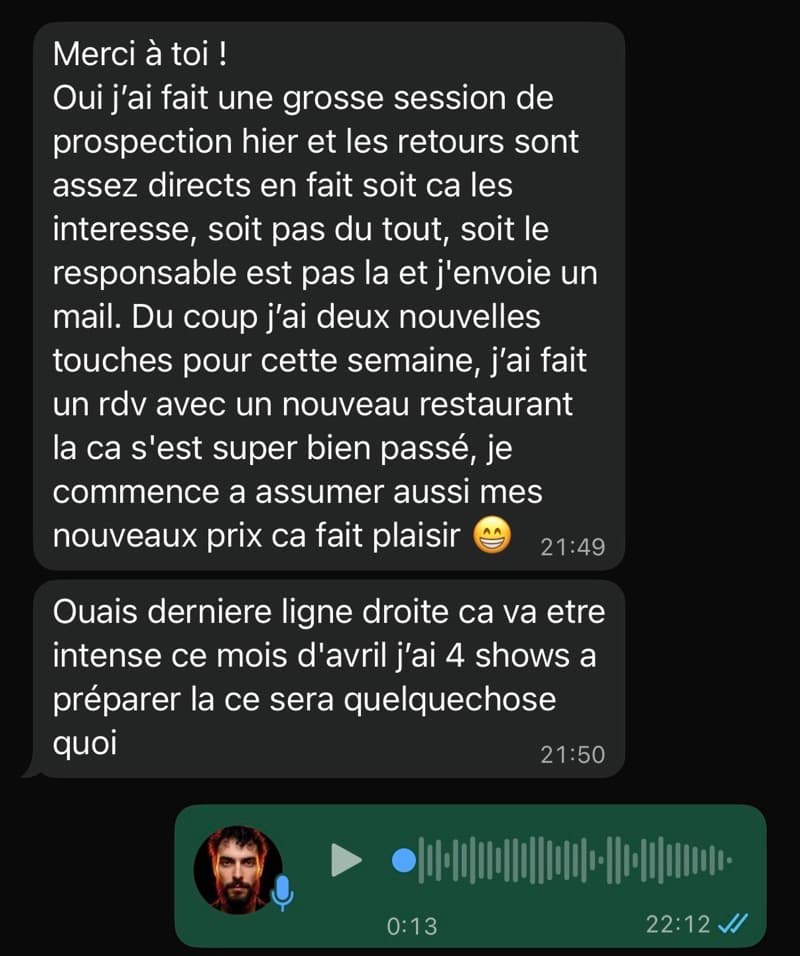 Message d'un élève de la première promo (5)